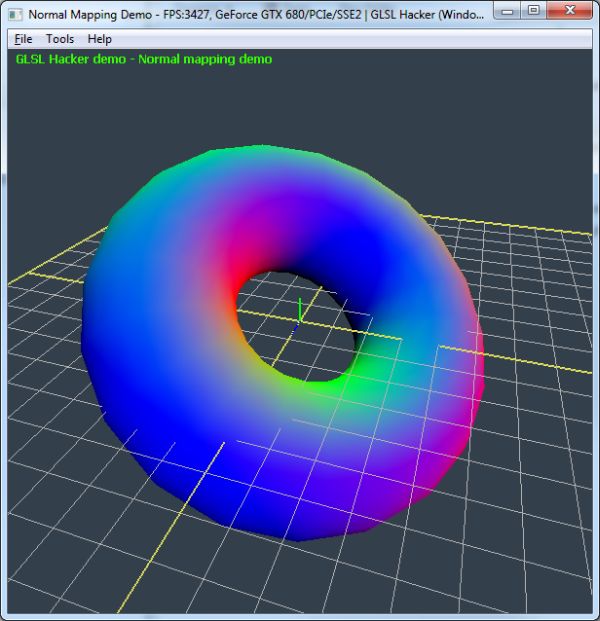 GLSL Hacker, normal mapping demo