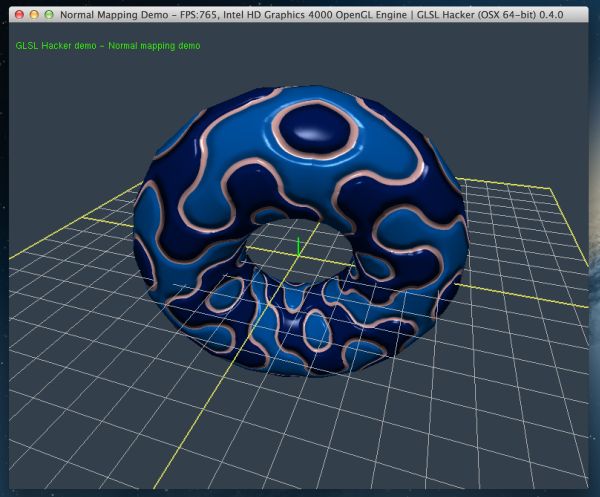 GLSL Hacker, normal mapping demo