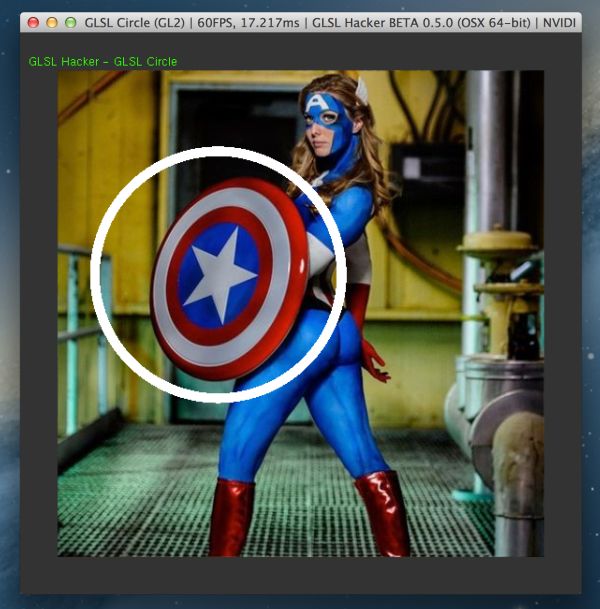 GLSL Hacker - GLSL program to draw a circle
