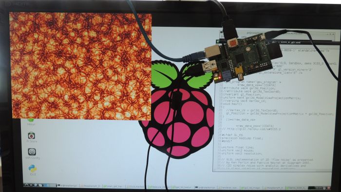 GLSL Hacker on Raspberry Pi - GLSL Sandbox 3155.2 demo