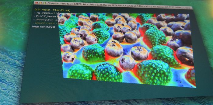 GLSL Hacker, Pillow (PIL fork) test, Python