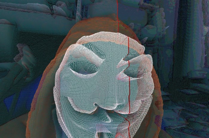 GLSL Hacker, webcam, displacement mapping