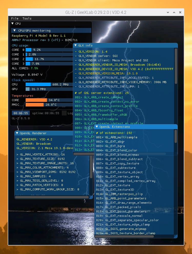 GL-Z - Raspberry Pi platform