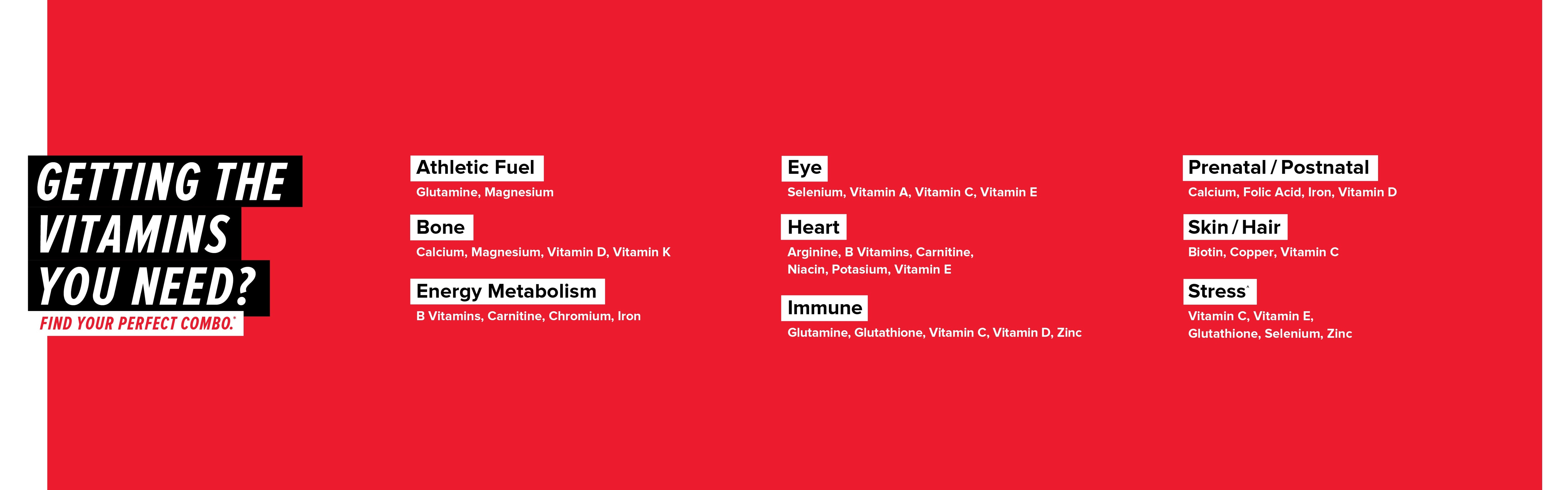 VITAMINS & SUPPLEMENTS