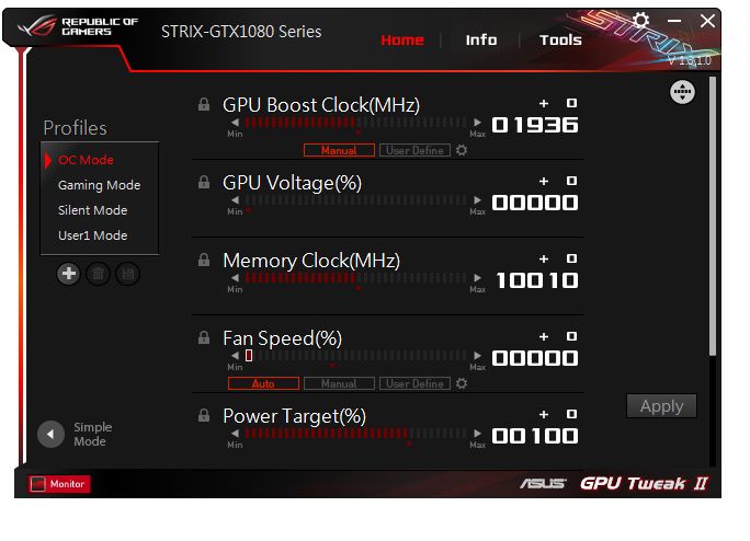 ASUS GPU Tweak
