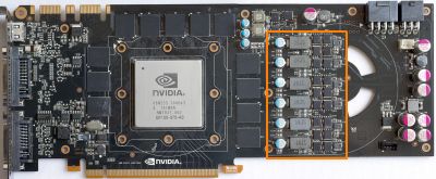 GTX 480 PCB front