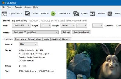 HandBrake screenshot