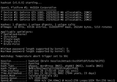 hashcat screenshot