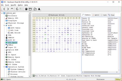 HE - Hardware Read Write Utility screenshot