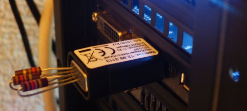 Display Emulator with an HDMI-VGA adapter