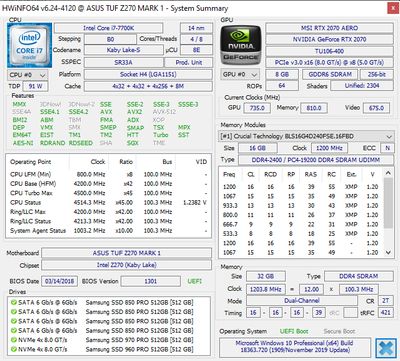 HWiNFO screenshot