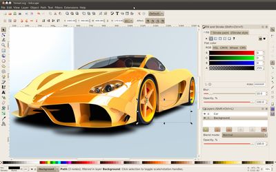 Inkscape screenshot