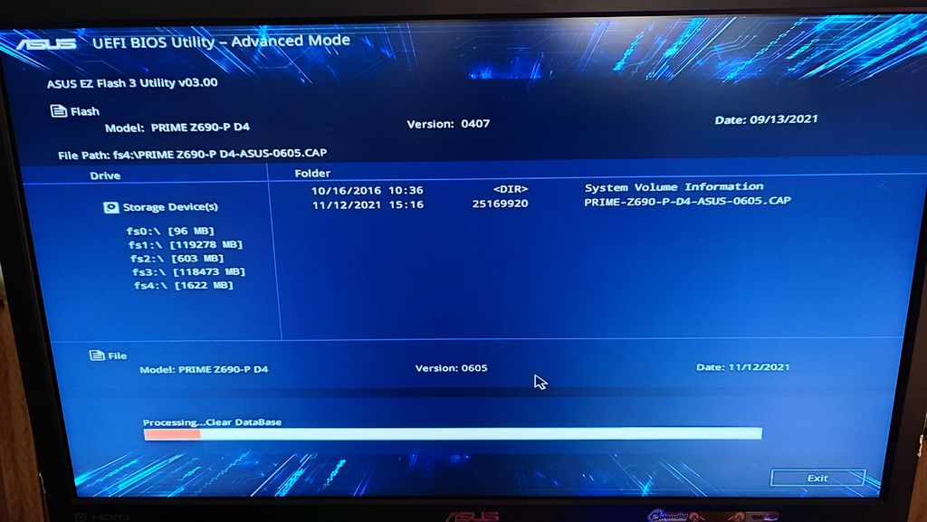 Intel Core i5-12600K - BIOS update