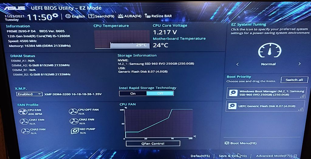 Intel Core i5-12600K - BIOS update