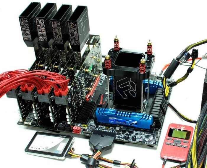 4-way SLI GeForce GTX 680 system