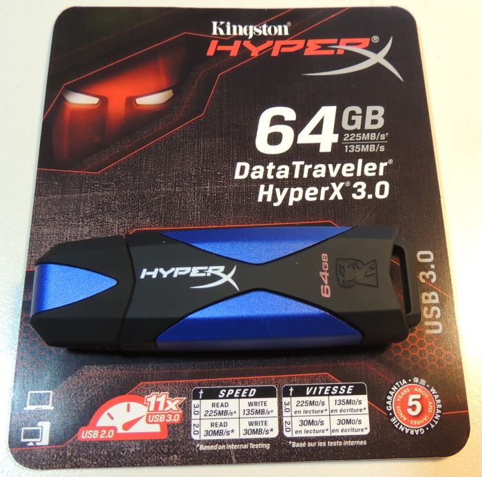 Kingston HyperX 64GB USB 3.0 Flash Drive