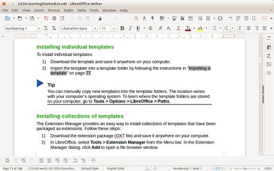 LibreOffice screenshot
