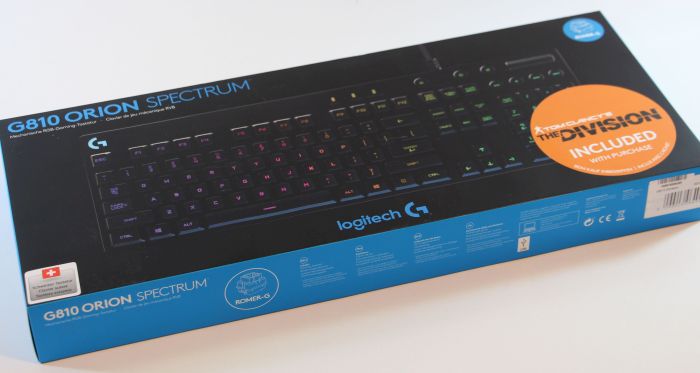 Logitech G810 Orion Spectrum gaming keyboard
