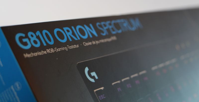 Logitech G810 Orion Spectrum gaming keyboard