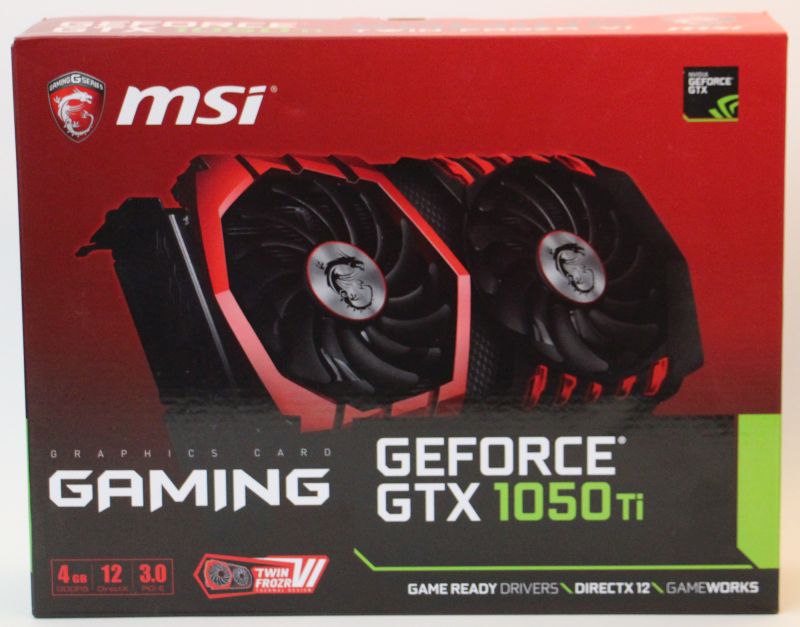 MSI GeForce GTX 1050 Ti Gaming 4GB