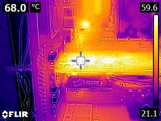 MSI GeForce GTX 1050 Ti Gaming 4GB - Thermal imaging - stress state