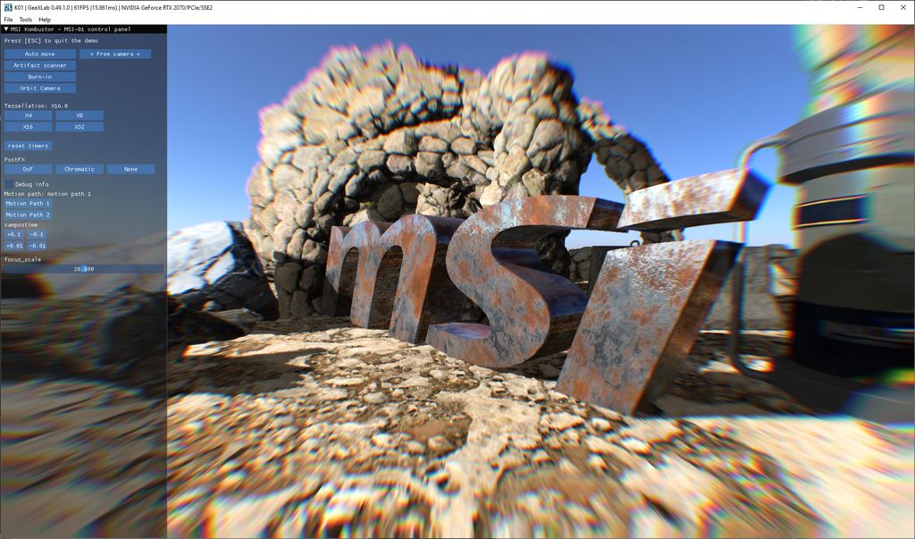 MSI Kombustor - correct rendering