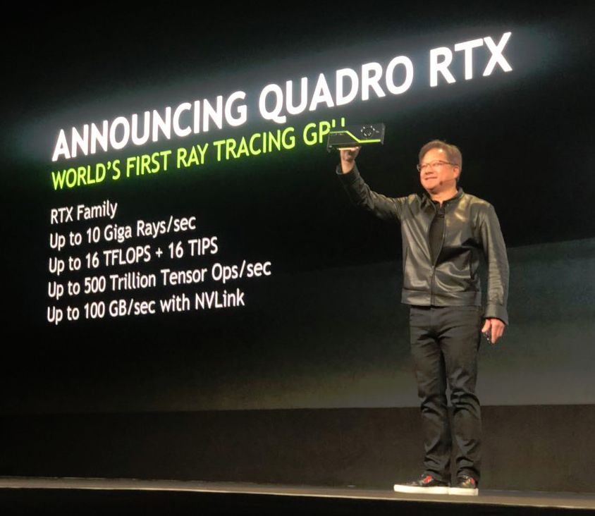 NVIDIA Quadro RTX 8000 announced at SIIGRAPH 2018