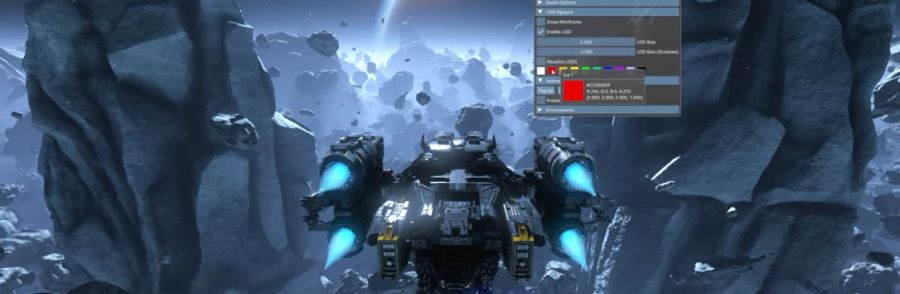 NVIDIA Mesh Shading Asteroids Demo on a RTX 2080