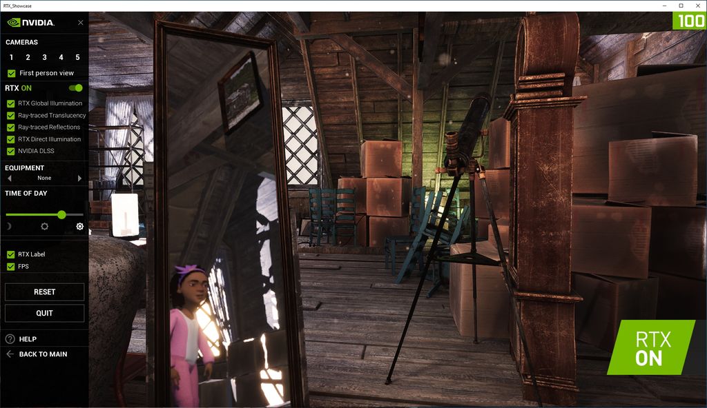 NVIDIA RTX tech-demo, ray tracing, unreal engine