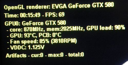 EVGA OC Scanner artifacts, GTX 580 SC