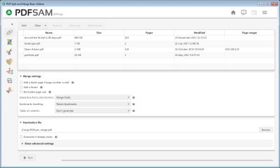 PDFSam Basic screenshot