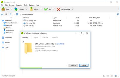 PeaZip screenshot
