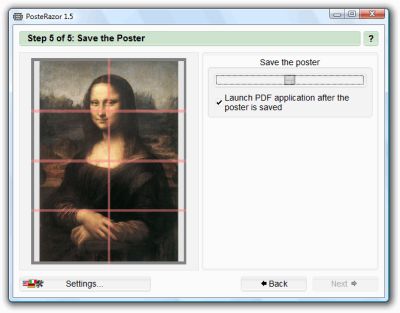 PosteRazor screenshot