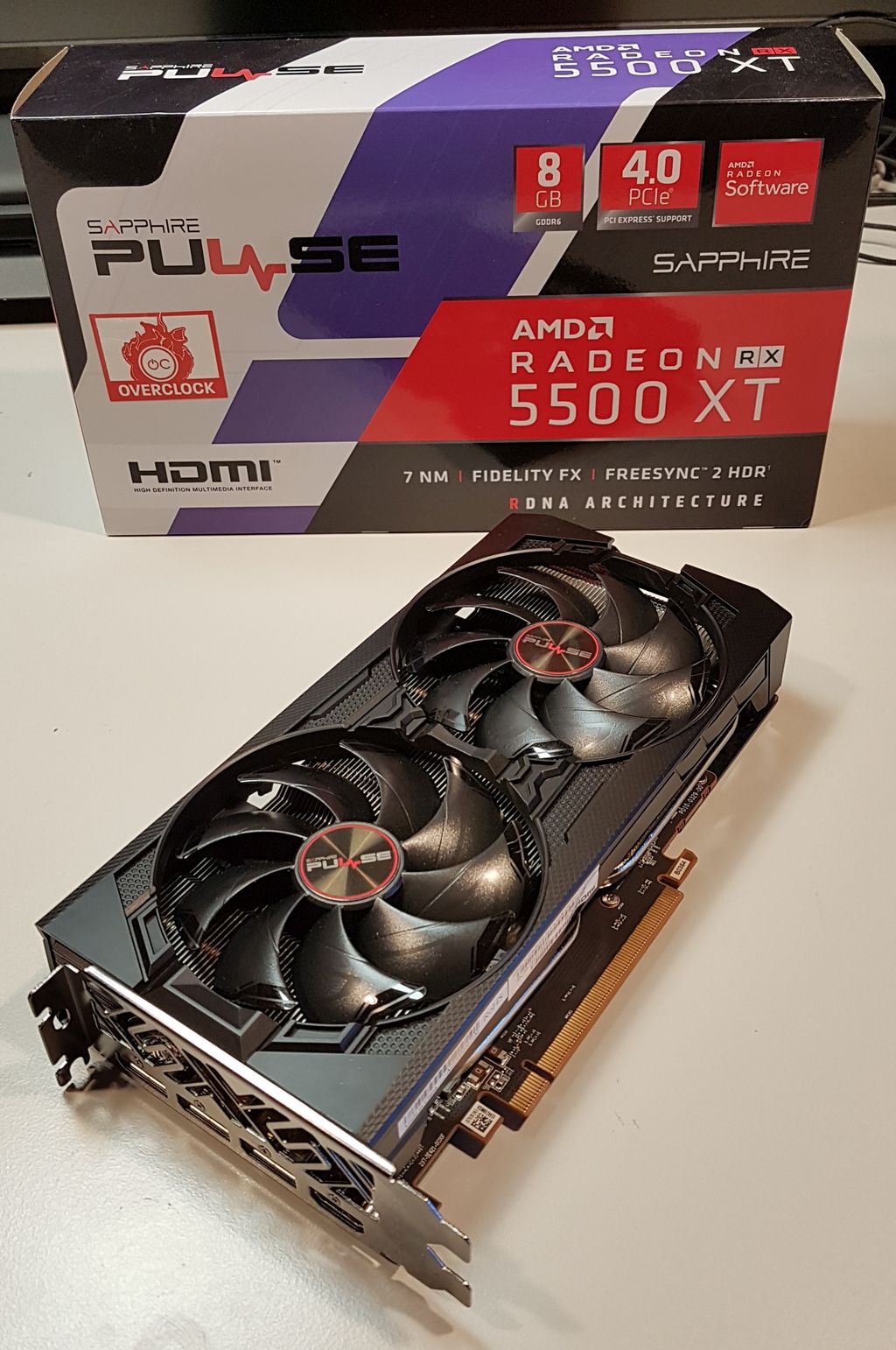 SAPPHIRE Pulse Radeon RX 5500 XT 8GB GDDR6
