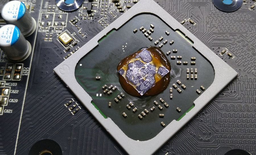 Ketchup is a good GPU thermal compound