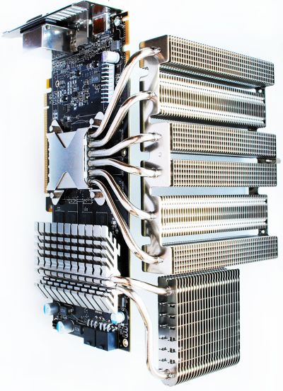 Radeon HD 5850 with Thermalright Spitfire VGA cooler and VRM heatsinks