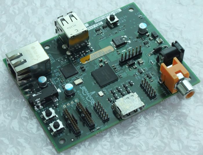 Raspberry Pi Board with a Broadcom BCM2835 GPU