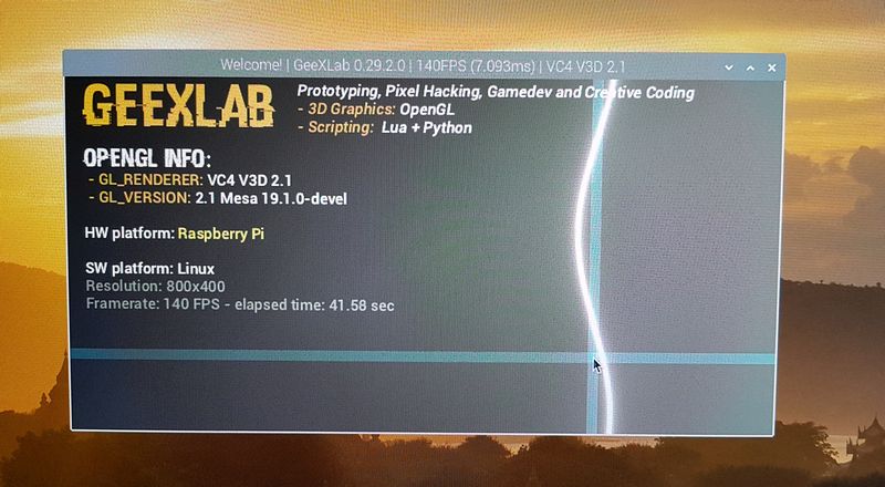 Raspberry Pi 4 vs Raspberry Pi 3 - GeeXLab GPU benchmark