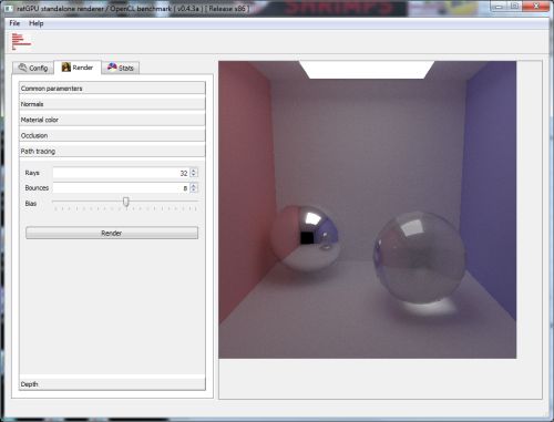 ratGPU: OpenCL Ray Tracing renderer