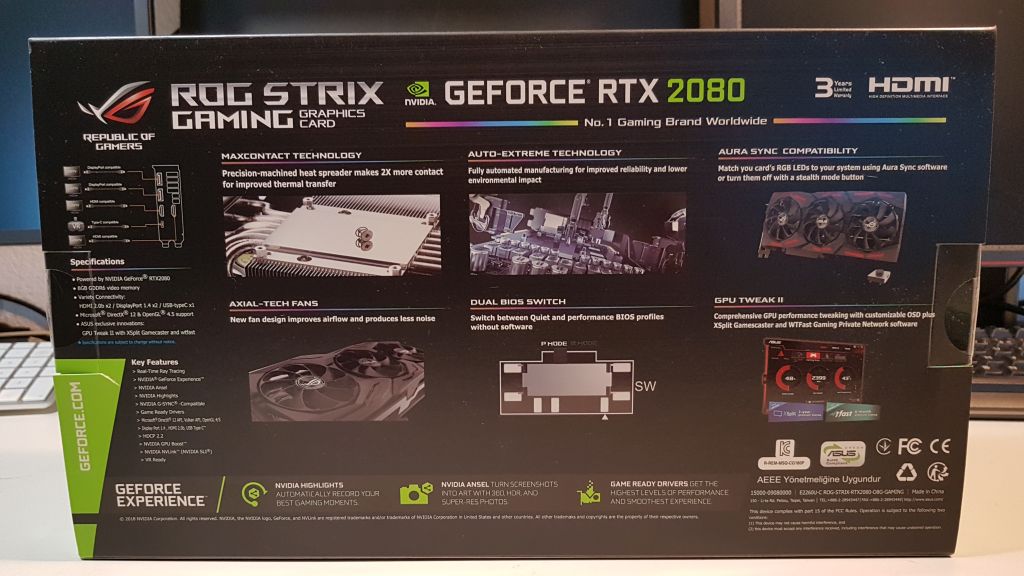 ASUS ROG Strix GeForce RTX 2080 OC Edition 8GB GDDR6