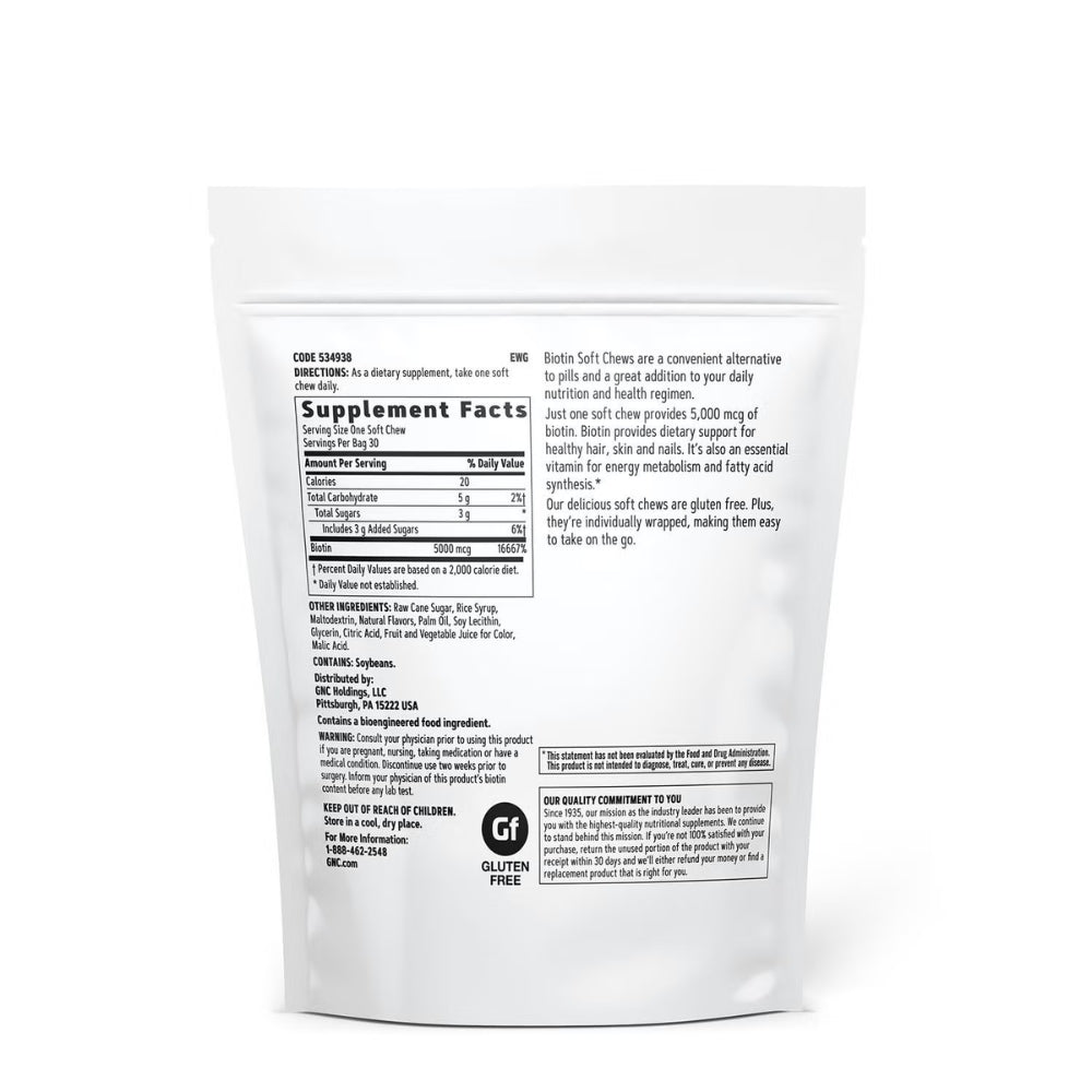 GNC Biotin 5000 mcg