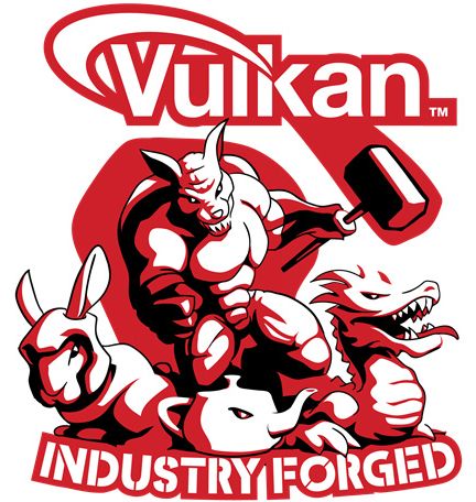 Vulkan API Industry Forged logo