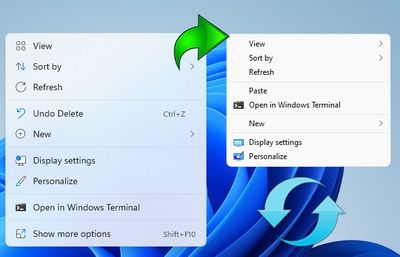 Windows 11 Classic Context Menu screenshot