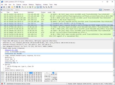 Wireshark screenshot