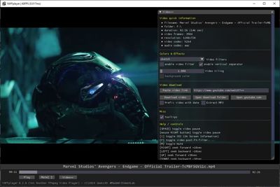 YAFFplayer screenshot