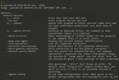 youtube-dl screenshot