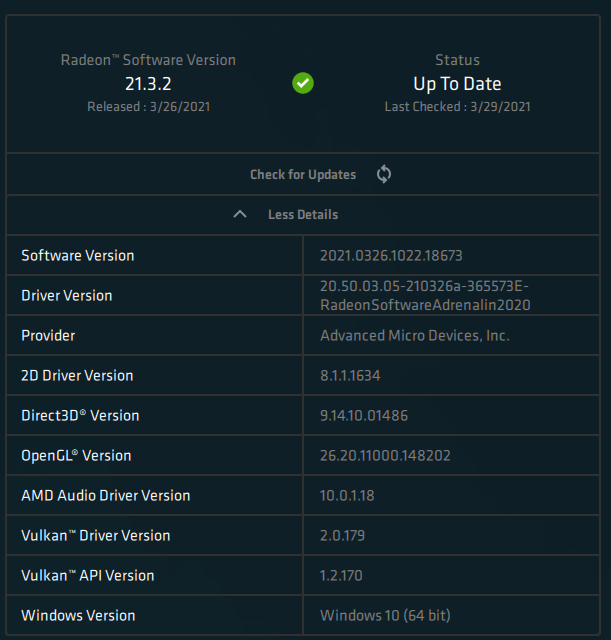 AMD Adrenalin 2020 Edition - Software information