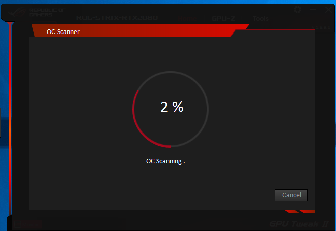ASUS GPU Tweak II - OC Scanner
