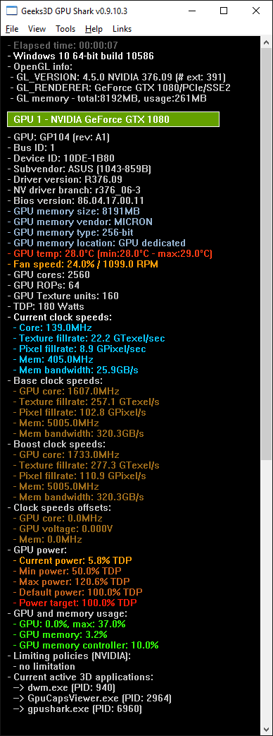 ASUS GeForce GTX 1080 TURBO + GPU Shark