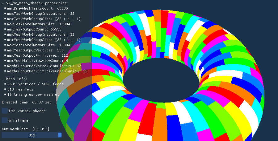 GeeXLab - Mesh Shaders - Meshlets in Vulkan